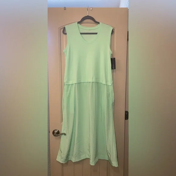 bright green athletic dress The Exercise Dress in CloudKnit Fabric - Joggy Green
